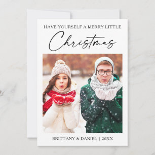 Calligraphy Ink Pen Minimalistisches Foto Feiertagskarte