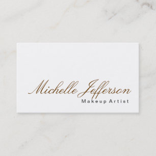 Calligraphy Makeup Artist Profession Business Card Visitenkarte