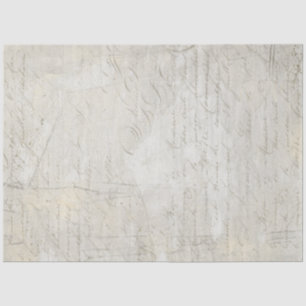 Calligraphy Marble Script Gray Beige Decoupage Seidenpapier