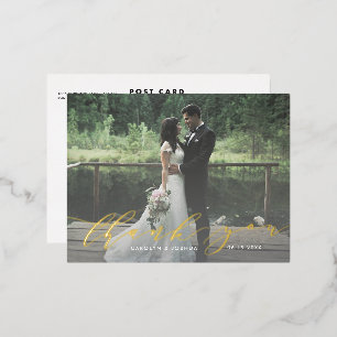 Calligraphy Script Foto Vielen Dank Post Card Folie Einladungspostkarte