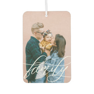 Calligraphy Script Overlay Family-Fotos Autolufterfrischer