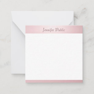 Calligraphy Script Template Elegante Rose Gold Mitteilungskarte