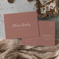 Calligraphy Terracotta Menüs Auswahl UAWG