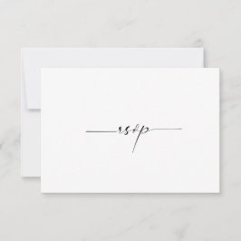 CALLIGRAPHY TYPOGRAPHY Wedding RSVP Card Einladung
