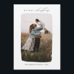 Calligraphy Vertical Christmas Foto Magnet Card<br><div class="desc">Nutzen Sie unsere moderne Weihnachts-Single-Fotokarte mit einem Bild und wünschen Sie Ihren Freunden und Ihrer Familie ein frohes Weihnachtsfest.</div>