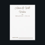Calligraphy Wedding Well Wünsche & Advice Card Hinweiskarte<br><div class="desc">Das ist schöne elegante Kalligraphie Hochzeit gute Wünsche und Ratgeber Karte. Das ist perfekt für Ihre einfache, skurrile Boho Regenbogenhochzeit. Es ist perfekt wie Hochzeitskarten, Platzkarten, Visitenkarten und mehr. Es ist perfekt für eine moderne Hochzeit und kann für jede Veranstaltung genutzt werden. Diese Ratschläge können als Gästebuchalternative für Hochzeitsempfang, Brautparty,...</div>