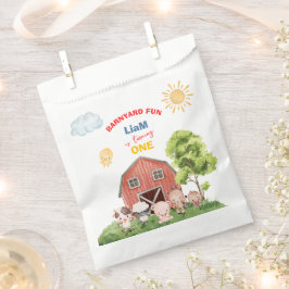 Calling All Party Farm Animals 1st Birthday Geschenktütchen