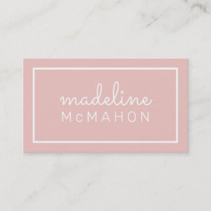 CALLING CARD Preppy moderne, schicke Rosa Visitenkarte