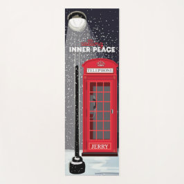 'Calling Inner Peace' Red London Phone Booth Yogamatte