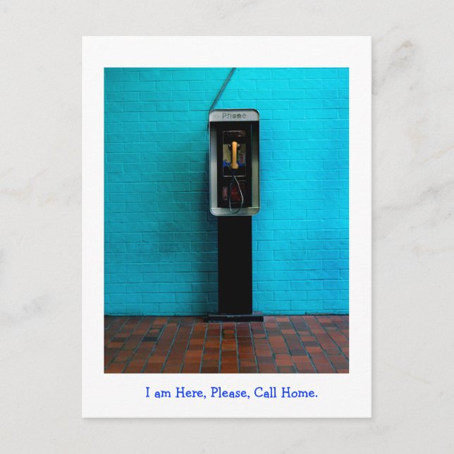 Calling Zuhause Postkarte (Vorderseite)