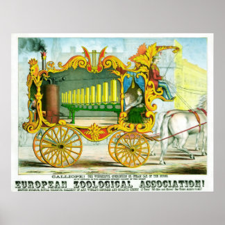 Calliope ! Circus Poster - Vintag Art Poster