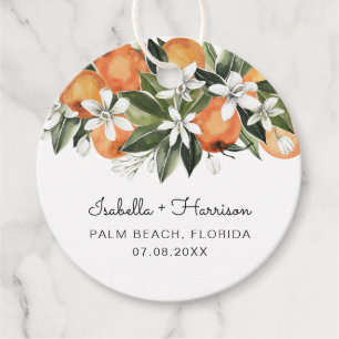 Calliope — Wasserfarbener Orangenbllossom Citrus Geschenkanhänger
