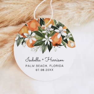 Calliope — Wasserfarbener Orangenbllossom Citrus Geschenkanhänger
