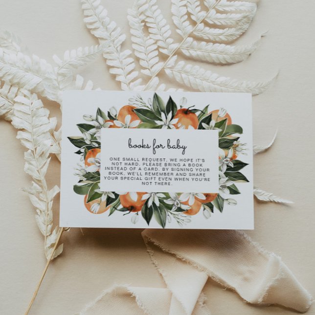 CALLLIOPE Süsse Orangen Bücher für die Babyumschli Einladung (Von Creator hochgeladen)