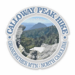 Calloway Peak (rd) Aufkleber