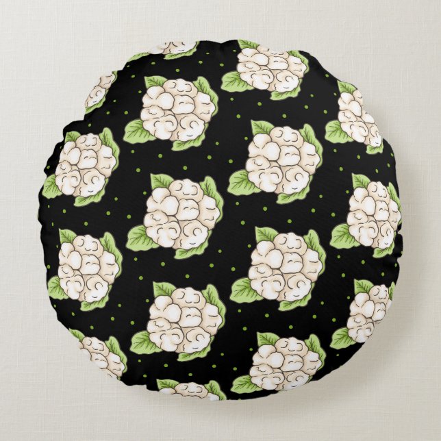 CallyFlowers Rundes Kissen (Vorderseite)