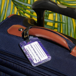 Calm Acrylic Pour Inspiriert Gepäckmarke Gepäckanhänger