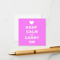 CALM AN CARRON AUF Pink behalten