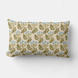  Calm and Natural: Blue Flower Seamless Pattern Lendenkissen