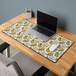  Calm and Natural: Blue Flower Seamless Pattern Schreibtischunterlage