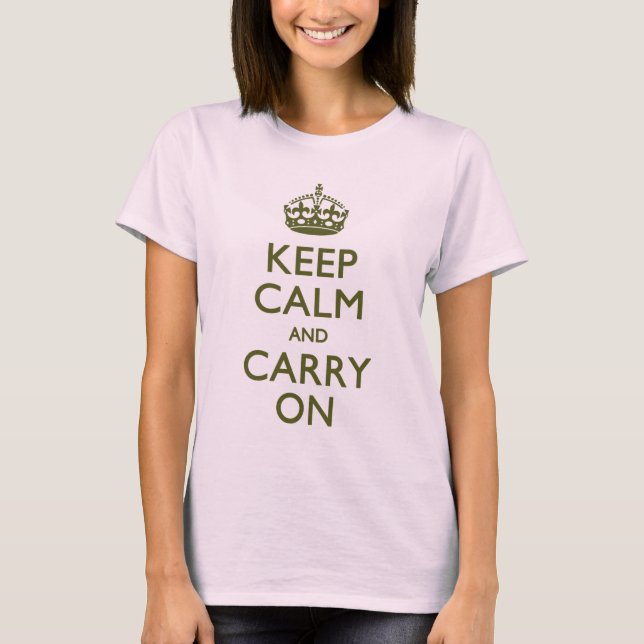 CALM AUFHALTEN UND BEFÖRDERN T-Shirt (Vorderseite)