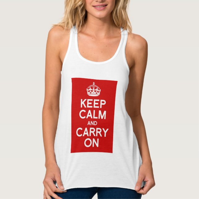 CALM AUFHALTEN UND BEFÖRDERN TANK TOP (Vorderseite)