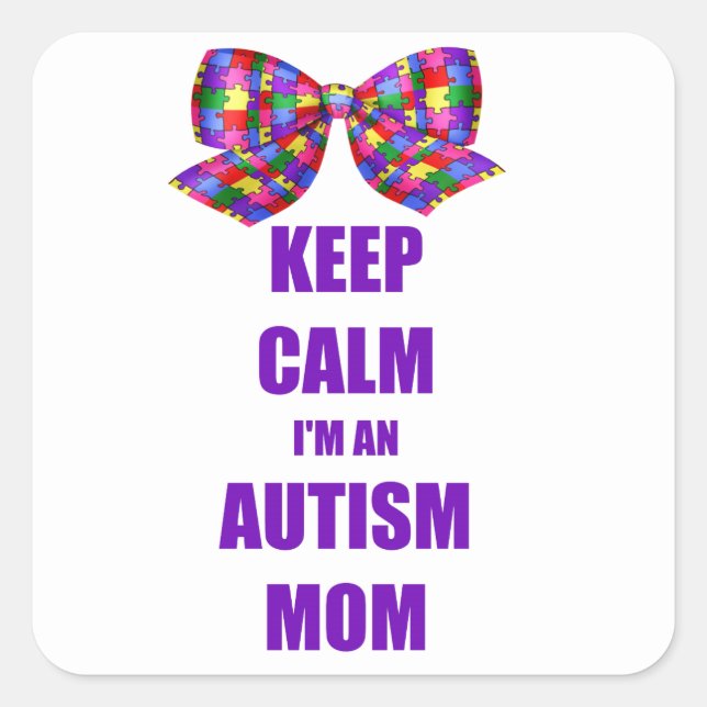 Calm Autism Mama Stickers (Vorderseite)