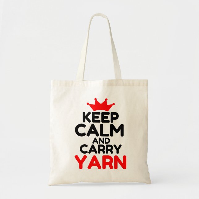 CALM behalt UND CARRY YARN Tragetasche (Vorne)