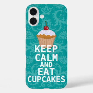 CALM behalten UND Cupcakes essen aquamarin iPhone 16 Plus Hülle