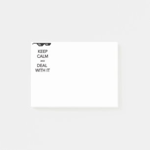 CALM BEHALTEN und damit umgehen Post-it Klebezettel