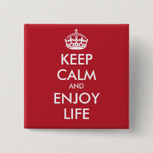 CALM behalten UND DAS LEBEN GENIESSEN - personalis Button