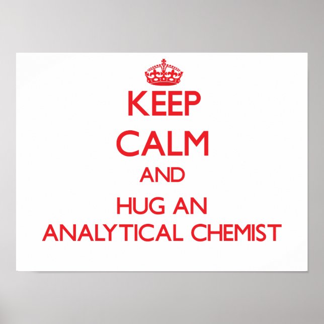 Calm behalten und einen Analytiker umarmen Poster (Vorne)