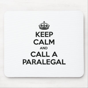 Calm behalten und einen Paralegal anrufen Mousepad