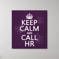 Calm behalten und HR aufrufen (beliebig)