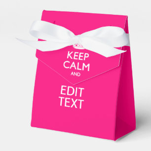 CALM behalten UND Text auf PINK haben Geschenkschachtel