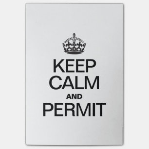 CALM behalten UND ZULASSEN Post-it Klebezettel