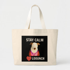 CALM bleibe - LIEBE LOUNCH, 2 Side Tote Bag Jumbo Stoffbeutel