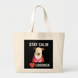 CALM bleibe - LIEBE LOUNCH, 2 Side Tote Bag Jumbo Stoffbeutel