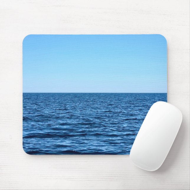 Calm Blue Lake Michigan Water Mousepad (Mit Mouse)