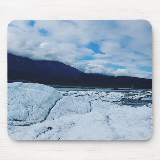 Calm Blue Rugged Glacier Mousepad (Vorne)
