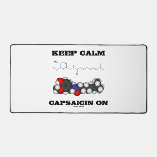 Calm Capsaicin auf dem Spaß für chemische Struktur Schreibtischunterlage