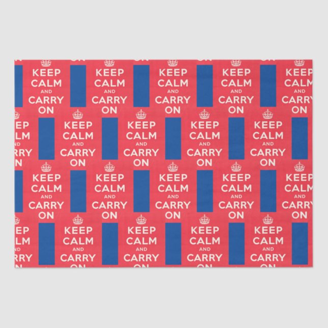 CALM & CARRY ON behalten, Seidenpapier (Vorderseite)