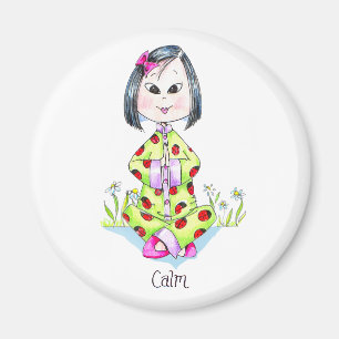 Calm China Girl Liebe Magnet