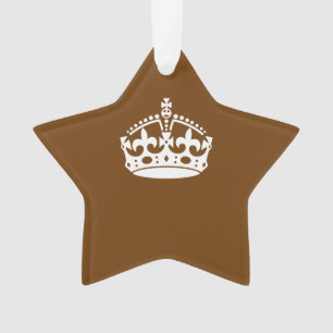 Calm Crown auf Brown behalten Ornament