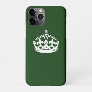 CALM CROWN behalten auf Forest Green anpassen iPhone 11Pro Hülle