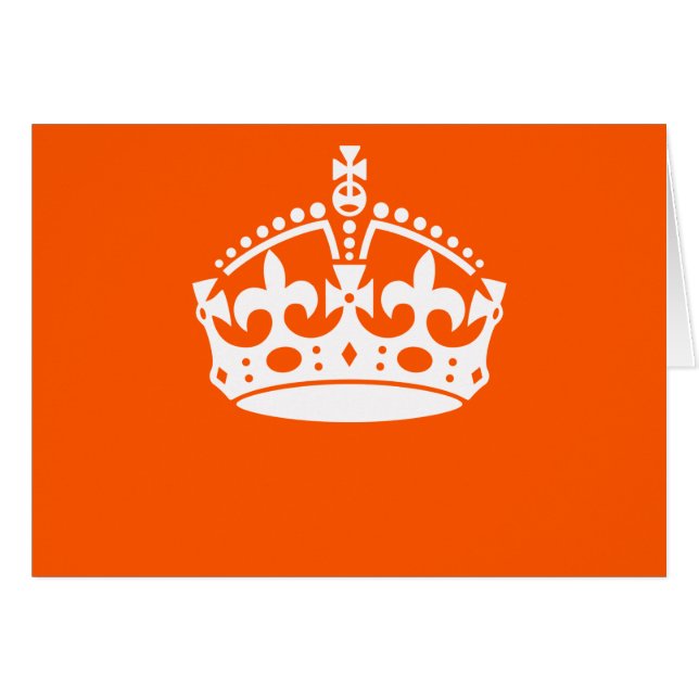 CALM CROWN behalten auf Orange Anpassen (Vorderseite (Horizontal))
