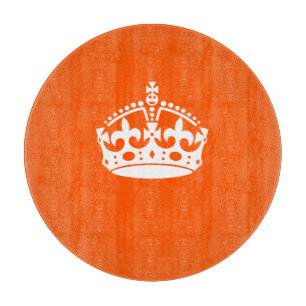 CALM CROWN behalten auf Orange Anpassen Schneidebrett
