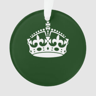 CALM CROWN behalten, wenn dies auf Green Customizi Ornament