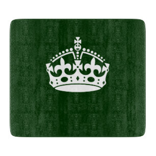 CALM CROWN behalten, wenn dies auf Green Customizi Schneidebrett
