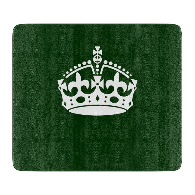 CALM CROWN behalten, wenn dies auf Green Customizi Schneidebrett (Vorderseite)